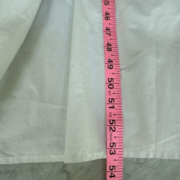 Eloquii 100% cotton square neck button front tiered dress size 28 NWT - Picture 9 of 9